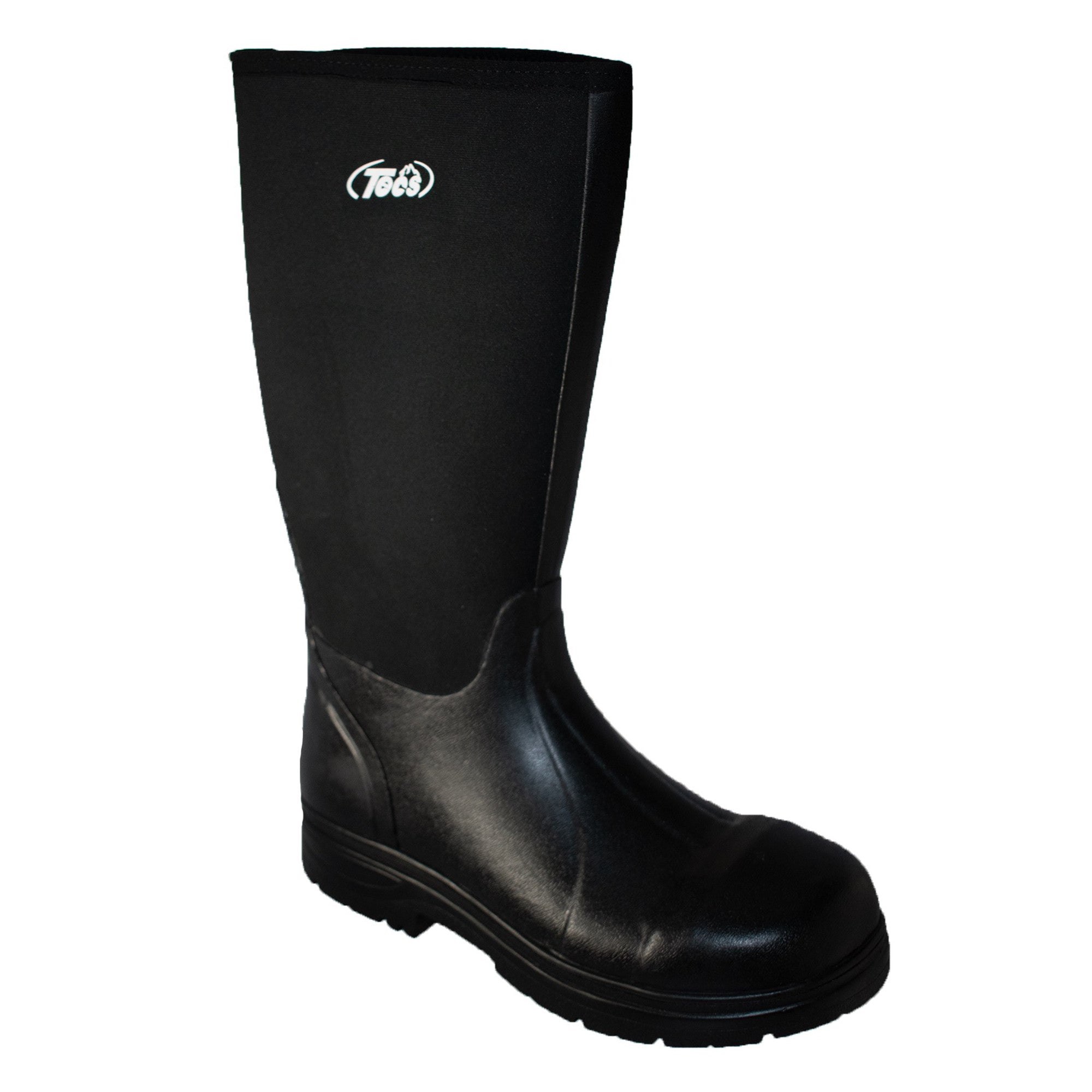 Rubber Boots Men s 14 Neoprene Rubber Boot Black Steel Toe Medium D 10