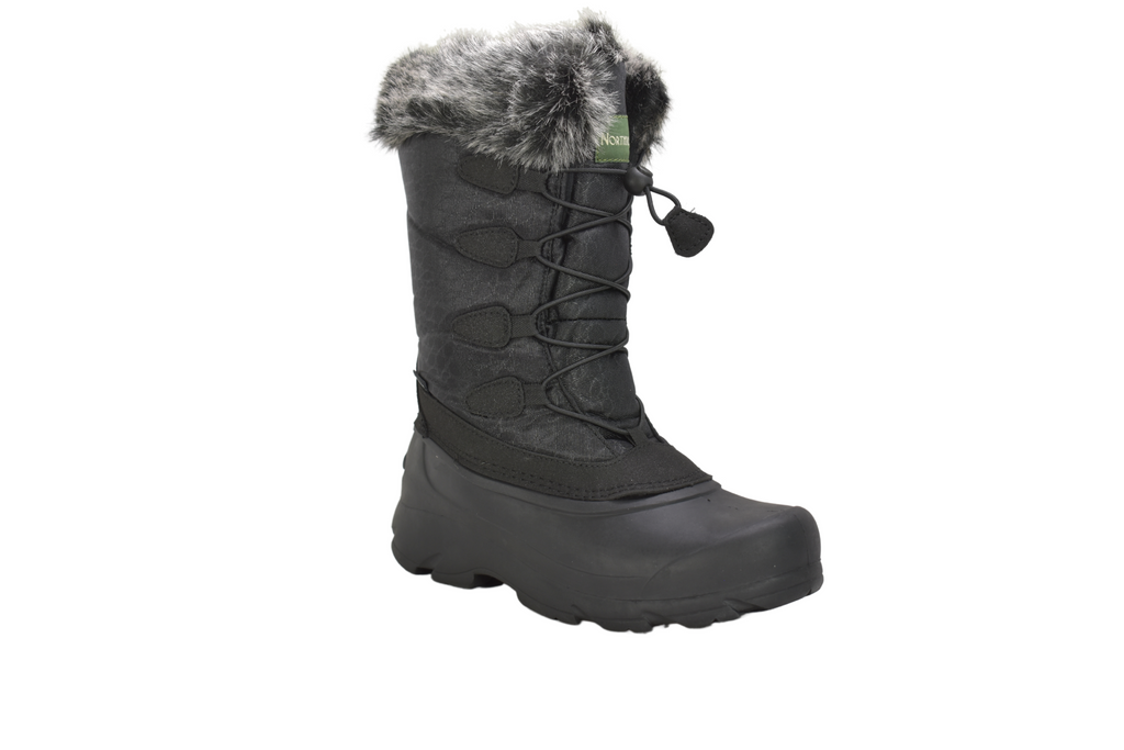 Women's Lace Black Winter Boot - NH03-BK – AdTecFootWear